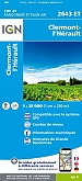Topografische Wandelkaart van Frankrijk 2643ET - Clermont-l' Herault  - Moyenne Vallee de l'Herault