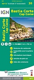 Wandelkaart Fietskaart 30 Corsica Bastia - Corte - Cap Corse Top 75 | IGN