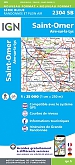 Topografische Wandelkaart van Frankrijk 2304SB - St-Omer Aire-sur-la-Lys