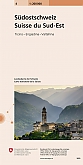 Wegenkaart Zwitserland Zuid-Oost 4 - Landeskarte der Schweiz