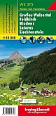 Wandelkaart WK375 Grosses Walsertal - Feldkirch- Bludenz -Laterns - Liechtenstein  Freytag & Berndt