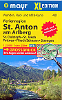 Wandelkaart  401 Ferienregion St. Anton am Arlberg | Mayr