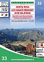 Wandelkaart 33 Alta Valle di Gressoney - Alta Val d'Ayas | Fraternali Editore