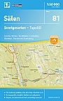 Topografische Wandelkaart Zweden 81 Sälen Sverigeserien Topo 50