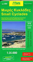 Wegenkaart - Wandelkaart Cycladen klein 454 - Orama Maps