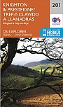 Topografische Wandelkaart 201 Knighton / Presteigne Kington & Hay-on-Wye - Explorer Map