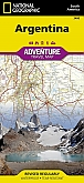 Wegenkaart - Landkaart Argentinie - Adventure Map National Geographic