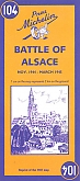 Historische Kaart Michelin 104 Battle of Alsace