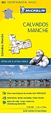 Fietskaart - Wegenkaart - Landkaart 303 Calvados Manche - Départements de France - Michelin