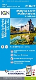 Topografische Wandelkaart van Frankrijk 2316ET - Milly-la-Foret / Malesherbes / La Ferte-Alais