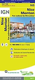 Fietskaart 165 Nice Draguignan Mercantour - IGN Top 100 - Tourisme et Velo