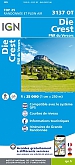 Topografische Wandelkaart van Frankrijk 3137OT - Die / Crest / PNR du Vercors