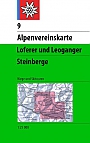 Wandelkaart 9 Loferer- und Leoganger Steinberge | Alpenvereinskarte