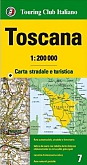Wegenkaart - Fietskaart 7 Toscane - Touring Club Italiano (TCI)