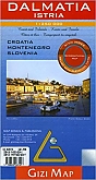Wegenkaart - Landkaart Dalmatië - Istrië (kust en eilanden) Geographical Map - Gizi Maps