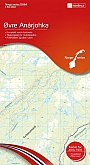 Topografische Wandelkaart Noorwegen 10164 Ovre Anarjohka - Nordeca Norge