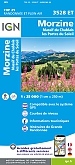 Topografische Wandelkaart van Frankrijk 3528ET - Morzine / Massif du Chablais / Portes du Soleil  ign