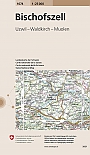 Topografische Wandelkaart Zwitserland 1074 Bischofszell Uzwil Waldkirch Muolen - Landeskarte der Schweiz