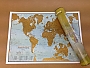 Wereldkraskaart Scratch the World travel Papier 42 x 30 cm | Maps International