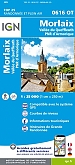 Topografische Wandelkaart van Frankrijk 0616OT - Morlaix / Vallee Queffleuth /PNR Armorique