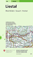 Topografische Wandelkaart Zwitserland 214 Liestal Rheinfelden - Sissach - Fricktal - Landeskarte der Schweiz