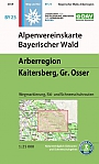 Wandelkaart BY 23 Bayerischer Wald Arberregion Kaitersberg Grosser Osser | Alpenvereinskarte