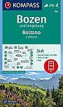 Wandelkaart 154 Bolzano e dintorni; Bozen und Umgebung Kompass
