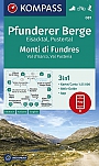Wandelkaart 081 Monti di Fundres, Val d' Isarco, Val Pusteria; Pfunderer Berge, Eisacktal, Pustertal Kompass