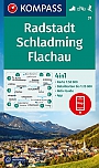 Wandelkaart 31 Radstadt, Schladming, Flachau Kompass