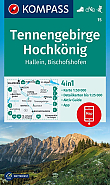 Wandelkaart 15 Tennengebirge, Hochkönig Hallein Bischofshofen Kompass