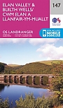 Topografische Wandelkaart 147 Elan valley / Builth Wells - Landranger Map