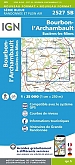 Topografische Wandelkaart van Frankrijk 2527SB - Bourbon-l'Archambault / Buxieres-les-Mines