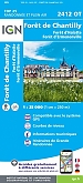 Topografische Wandelkaart van Frankrijk 2412OT - Forêt de Chantilly d'Halatte et d'Ermenonville