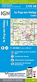 Topografische Wandelkaart van Frankrijk 2735SB - Le Puy-en-Velay Loudes