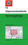 Wandelkaart 13 Tennengebirge  | Alpenvereinskarte