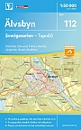 Topografische Wandelkaart Zweden 112 Älvsbyn Sverigeserien Topo 50