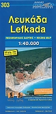 Wandelkaart 303 Lefkada | Road Editions