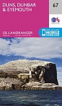 Topografische Wandelkaart 67 Duns / Dunbar / Eyemouth - Landranger Map
