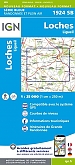 Topografische Wandelkaart van Frankrijk 1924SB - Loches / Ligueil