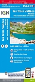 Topografische wandelkaart 3534OTR Les Trois Vallees / Modane PN de La Vanoise Geplastificeerd | IGN