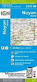 Topografische Wandelkaart van Frankrijk 2510SB - Noyon Chauny