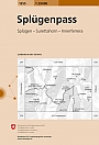 Topografische Wandelkaart Zwitserland 1255 Splügenpass Splügen - Surettahorn - Innerferrera - Landeskarte der Schweiz