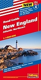 Wegenkaart - Landkaart USA 4 New England Atlantic Northeast & Atlantic Noordoost USA Hallwag