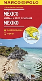 Wegenkaart - Landkaart Mexico, Guatemala, Belize, El Salvador | Marco Polo Maps