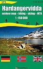 Wandelkaart Hardangervidda Outdoor map - Hiking - Skiing - MTB