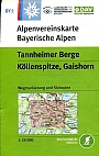 Wandelkaart BY 5 Tannheimer Berge, Köllenspitze, Gaishorn | Alpenvereinskarte
