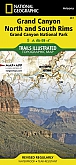 Wandelkaart 261 Grand Canyon Bright Angel Canyon and North/South Rims (Arizona) -  National Park Maps Nation