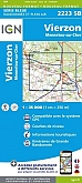 Topografische Wandelkaart van Frankrijk 2223SB - Vierzon / Mennetou-sur-Cher