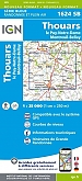 Topografische Wandelkaart van Frankrijk 1624SB - Thouars / Le Puy-Notre-Dame / Montreuil-Bellay