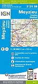 Topografische Wandelkaart van Frankrijk 3131SB - Meyzieu / Crémieu / Montluel